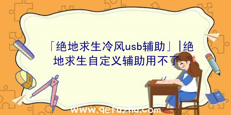 「绝地求生冷风usb辅助」|绝地求生自定义辅助用不了